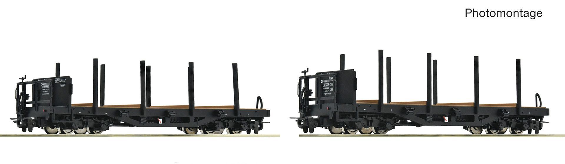 Roco 6640009 - 2er Set Rungenwagen ÖBB