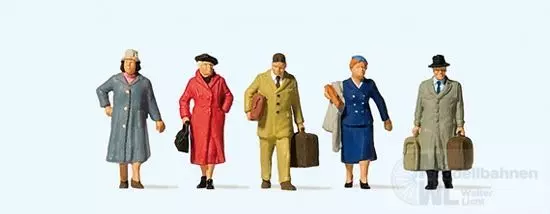 Preiser 10662 - Reisende Epoche III H0 1:87
