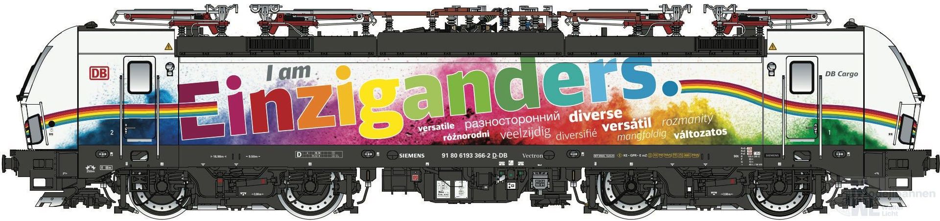 LS Models 16075 - E-Lok Vectron MS DB Cargo Ep.VI I am Einziganders H0/GL