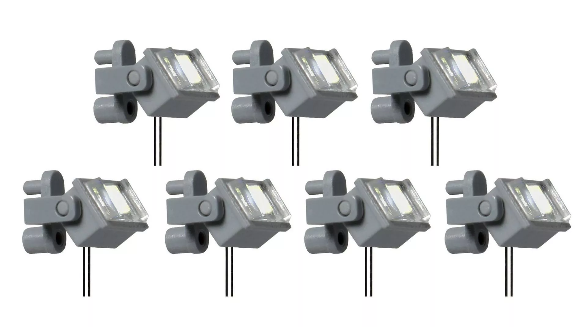 Viessmann 6339 - Deckenstrahler LED weiß 7 Stück TT 1:120