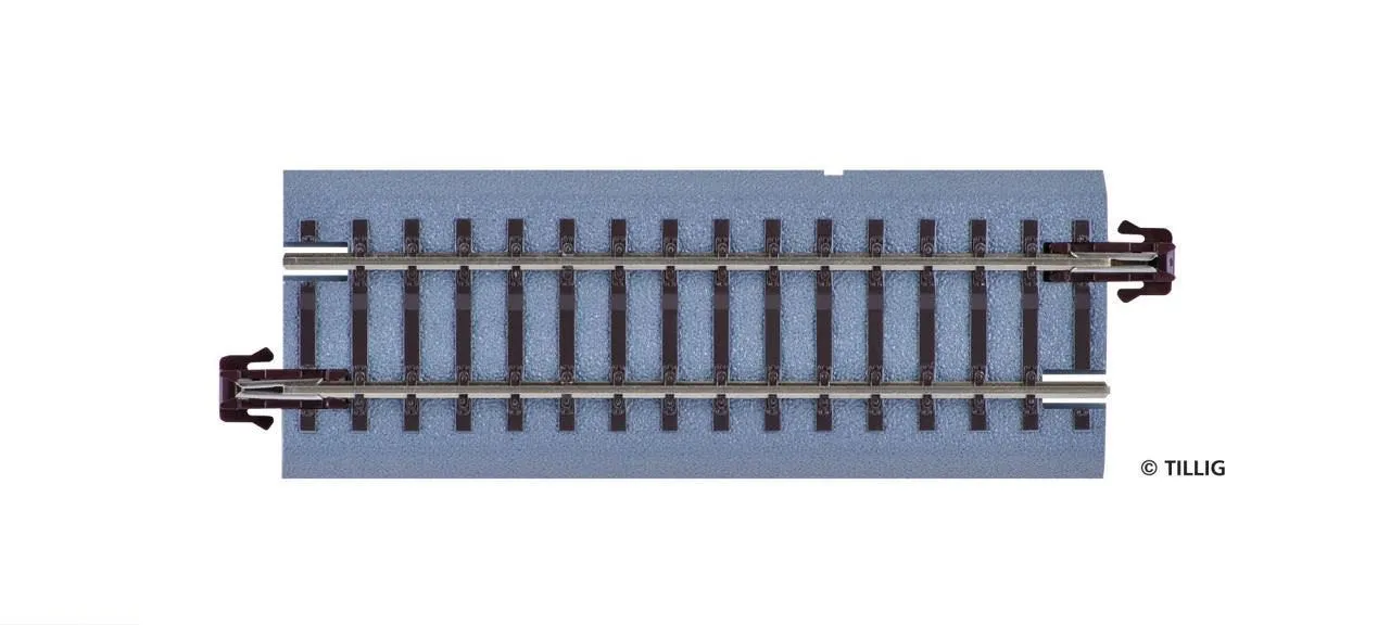 Tillig 83713 - Bettungsgleis gerade G2 83 mm braun TT 1:120