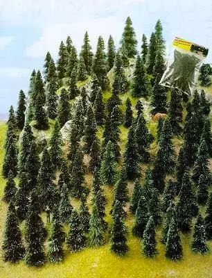 Busch 6499 - 100 Stecktannen H0 1:87