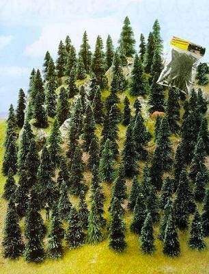 Busch 6499 - 100 Stecktannen H0 1:87