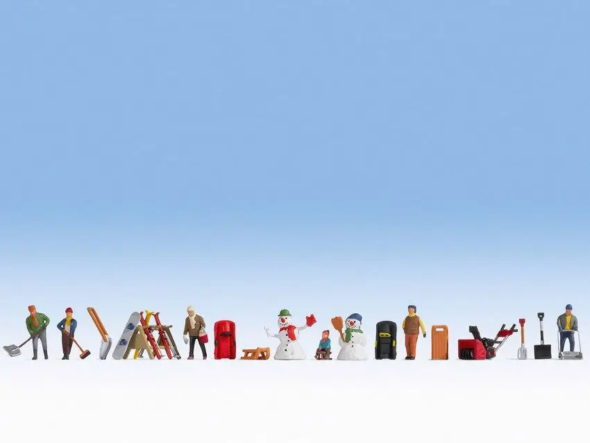 Noch 16220 - Figuren-Themenwelt Wintertag H0 1:87