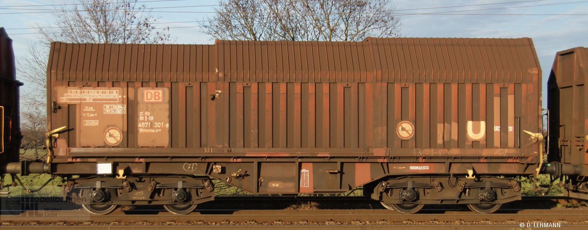 Brawa 51008 - Teleskophaubenwagen DB Ep.VI Shimmns-u708 H0/GL