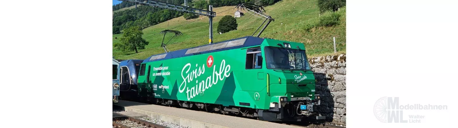 Bemo 1259344 - E-Lok Ge 4/4 III MOB 8004 Swisstainable H0m SCHMALSPUR