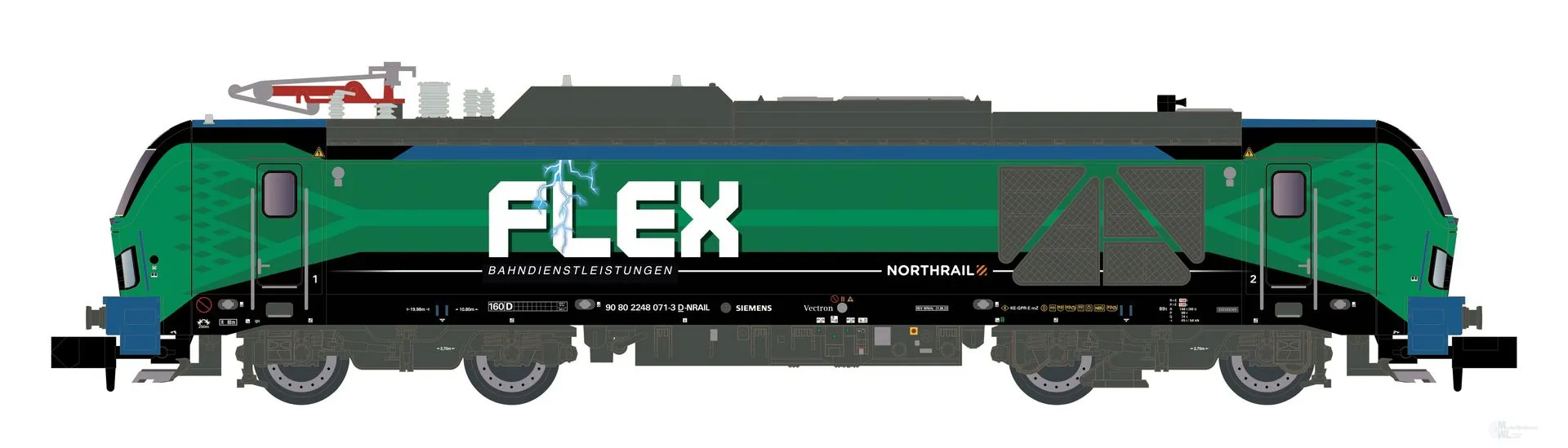 Hobbytrain 3125S - Zweikraftlok BR 248 Vectron DM Flex Ep.VI N 1:160 Sound