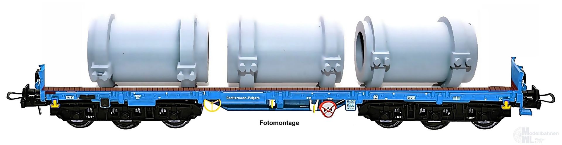 NPE NW22967 - Schwerlastwagen DB Ep.V Salmms 454 Gußkokillen  H0/GL