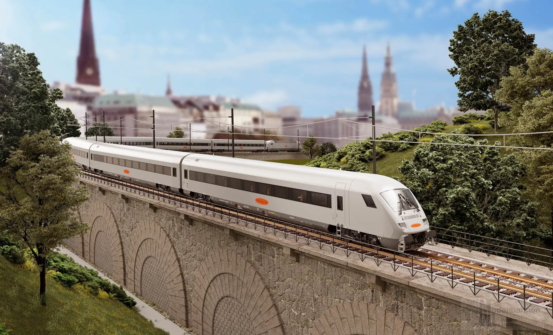 Piko 58150 - Zugpackung Metropolitan Express Train MET DB Ep.V 4.tlg. H0/GL