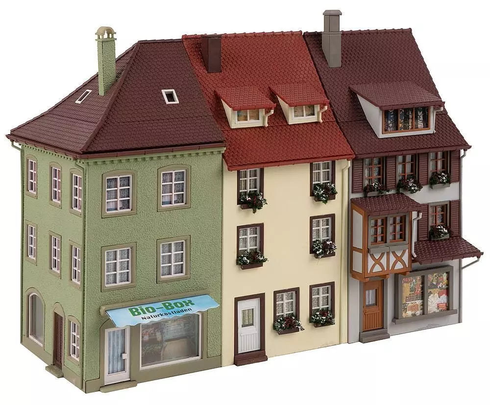 Faller 130708 - Kleinstadthäuser 3 Stück H0 1:87