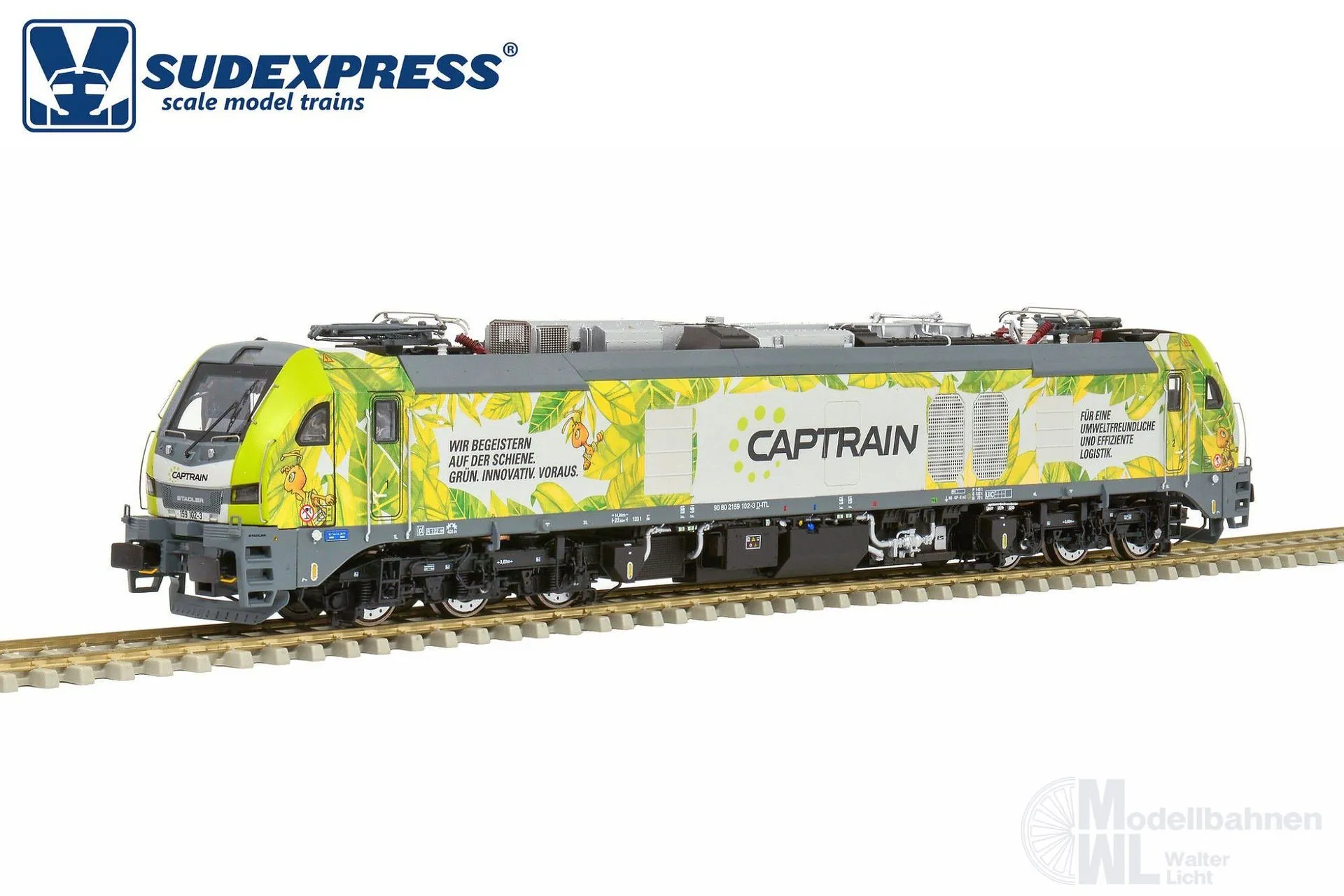 Sudexpress S1591021 - Zweikraftlok BR 159 102-4 EuroDual Captrain Ep.VI H0/GL