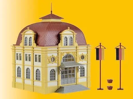 Vollmer 42004 - Botschaftsgebäude mit LED Beleuchtung H0 1:87