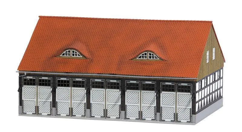Busch 1451 - Fahrzeughalle H0 1:87