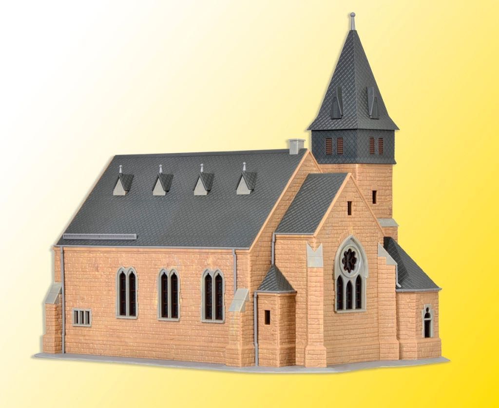 Kibri 39766 - Kirche aus dem Westerwald mit Mauer H0 1:87