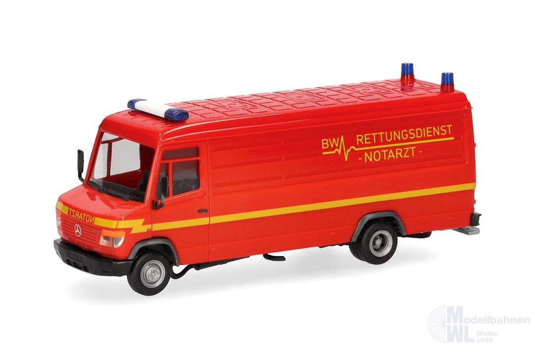 Herpa 700894 - Mercedes-Benz Vario Kasten l. BW/Notarzt H0 1:87