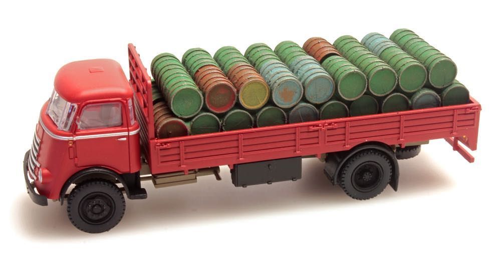 ARTITEC b.v. 487.801.41 - Ladegut Fässer DAF Pritschen-LKW H0 1:87