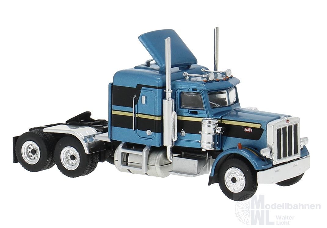Brekina 85718 - Peterbilt 359 Zugmaschine blau/schwarz H0 1:87