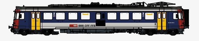LS Models 17057 - Triebwagen RBe 4/4 SBB Ep.V NPZ grau/blau H0/GL