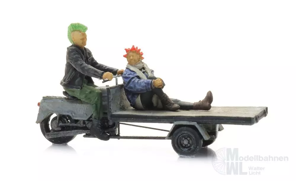 ARTITEC b.v. 387.712 - Lastenrad mit Punks H0 1:87 Fertigmodell