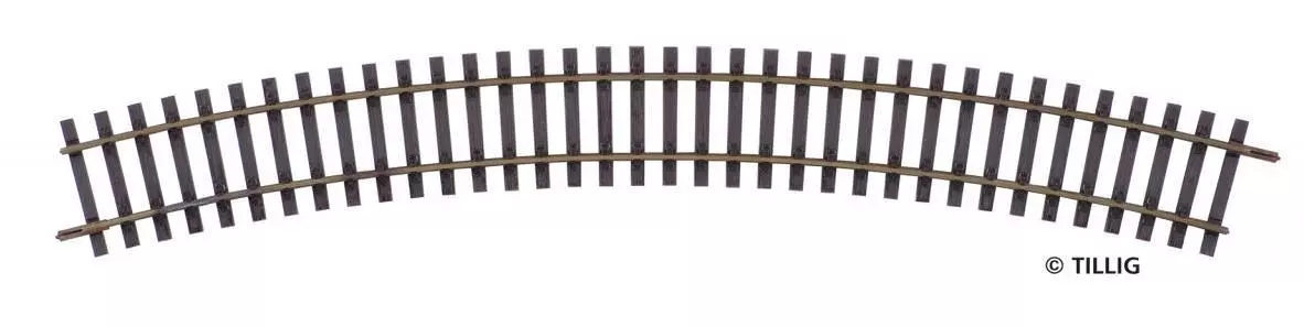 Tillig 85143 - Gebogenes Gleis R484/30° H0/GL