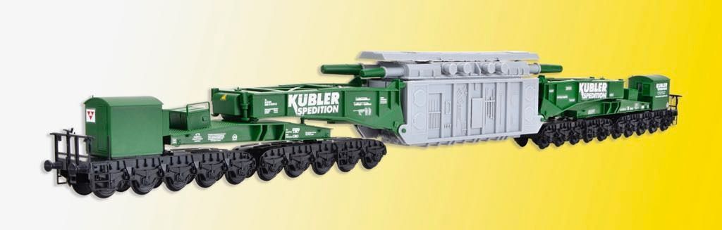 Kibri 16500 - Schienentiefladewagen MAN Uaai 687.9 mit Transformator Spedition KÜBLER H0 1:87