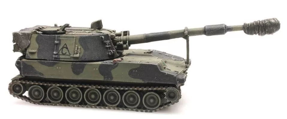 ARTITEC b.v. 6870154 - Panzer M109 A2 train load United Kingdom H0 1:87