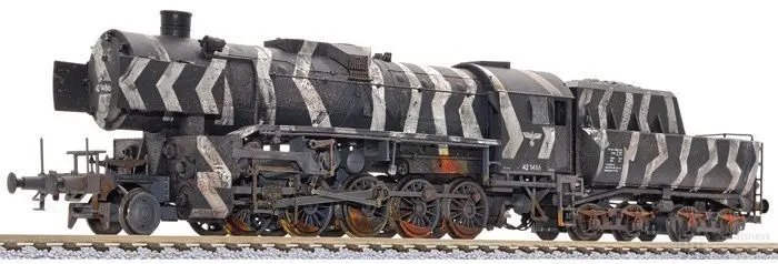 Liliput 131507 - Dampflok BR 42 1486 DRG Ep.II Wintertarnlackierung verwittert H0/GL