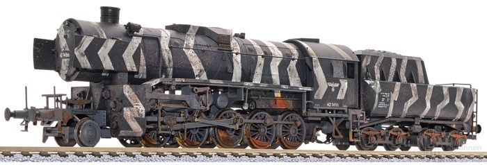 Liliput 131507 - Dampflok BR 42 1486 DRG Ep.II Wintertarnlackierung verwittert H0/GL