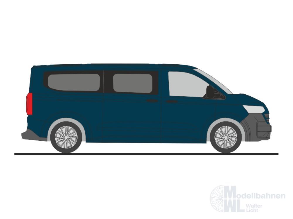 Rietze 11732 - Volkswagen e-Transporter T7 Bus LR FD dark indigo blue H0 1:87