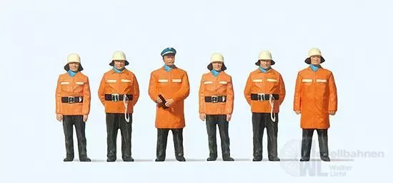 Preiser 10214 - Feuerwehrmänner im Schutzanzug H0 1:87
