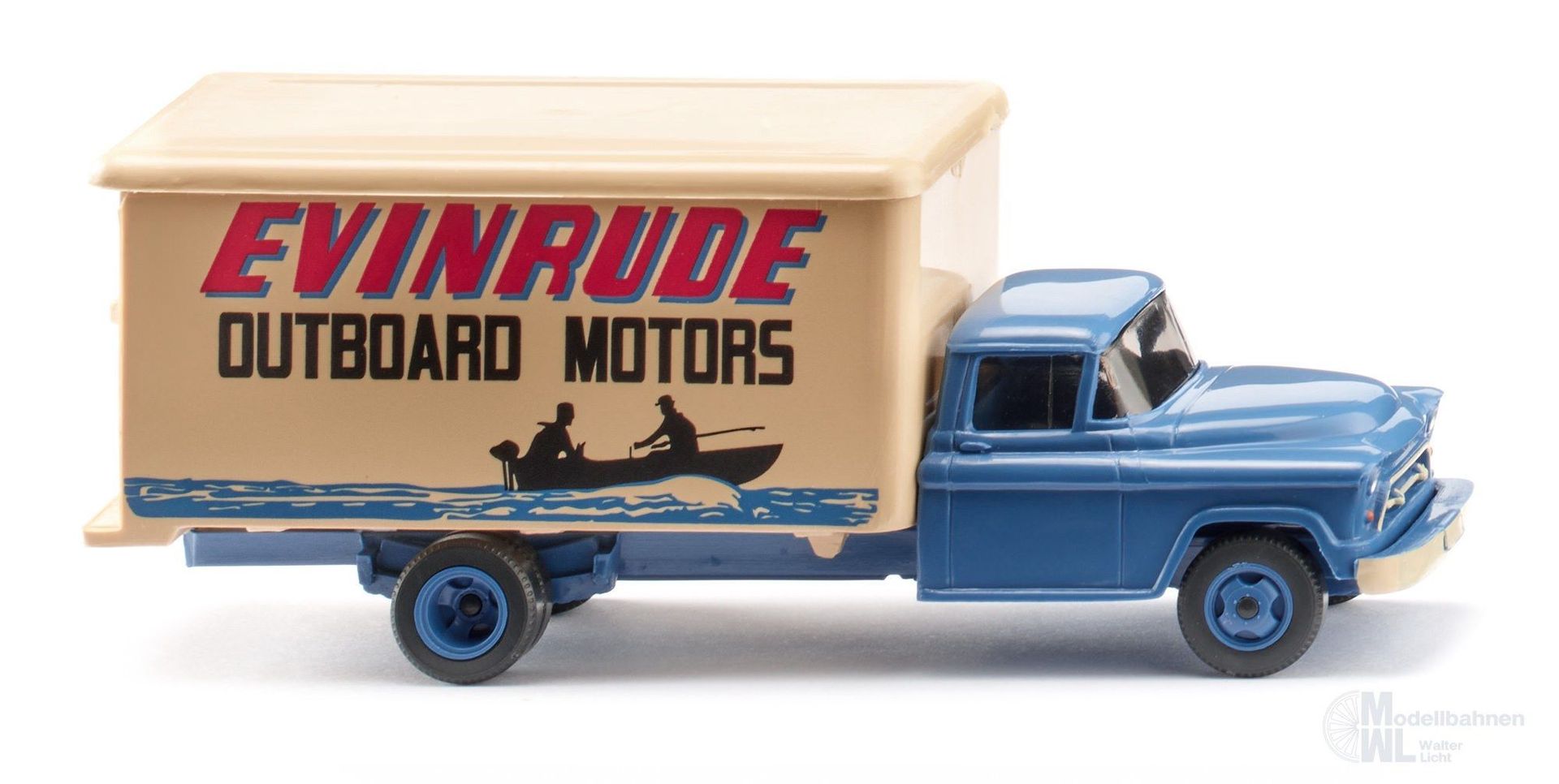 Wiking 044402 - Koffer-Lkw Chevrolet Evinrude H0 1:87