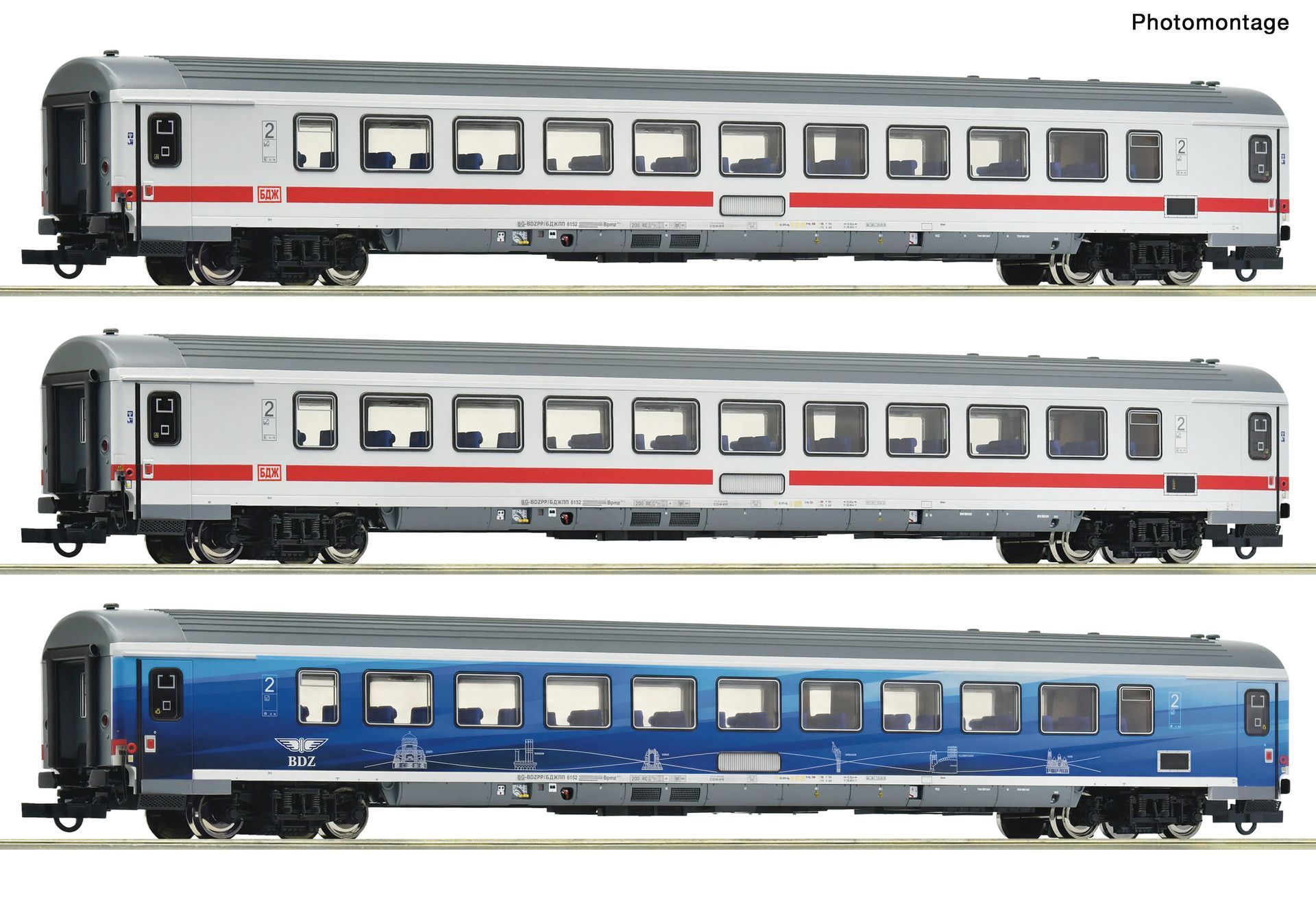 Roco 6200295 - Personenwagen Set BDZ Ep.VI 3.tlg H0/GL3