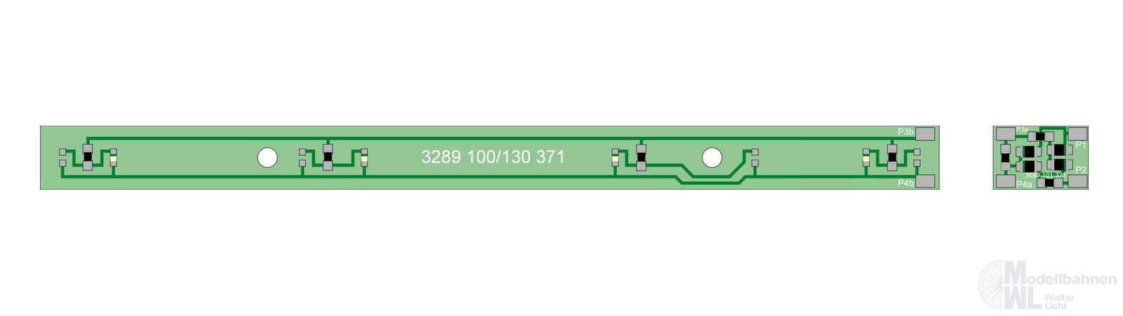 Bemo 6545600 - Innenbeleuchtung für 3689 für GL und WS-Wagen H0