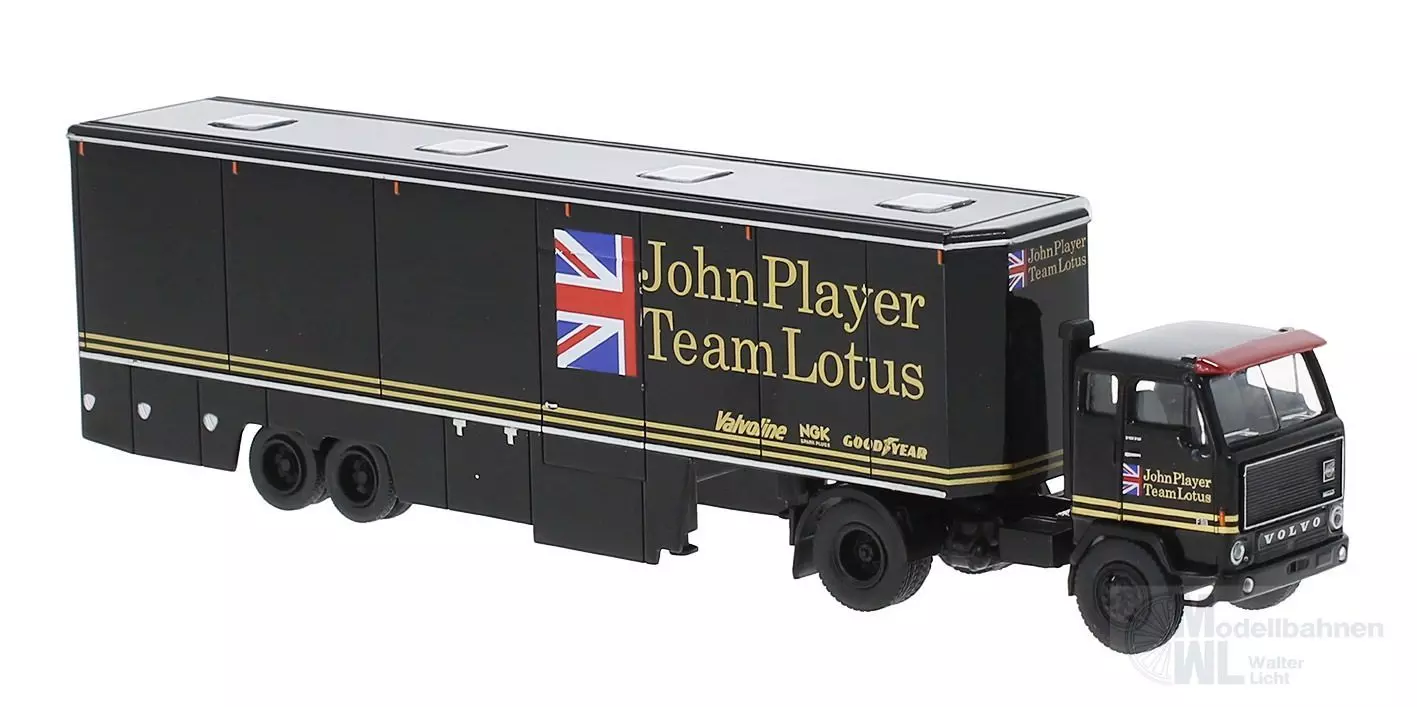 Brekina 85681 - Volvo F89 Renntransporter Lotus H0 1:87