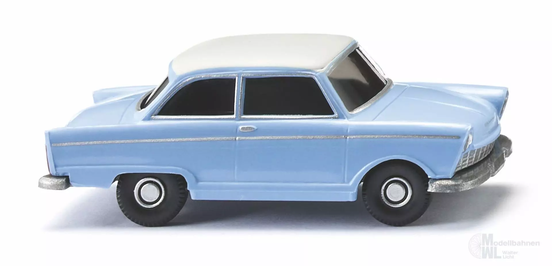 Wiking 012102 - DKW Junior de Luxe - pastellblau mit weißem Dach H0 1:87