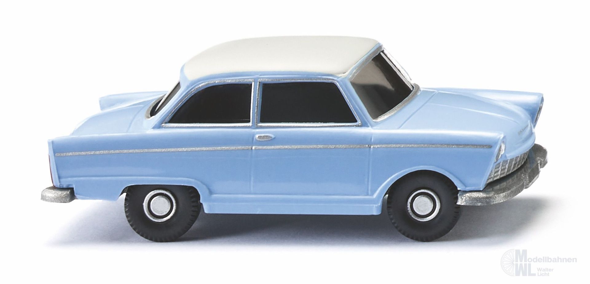 Wiking 012102 - DKW Junior de Luxe - pastellblau mit weißem Dach H0 1:87