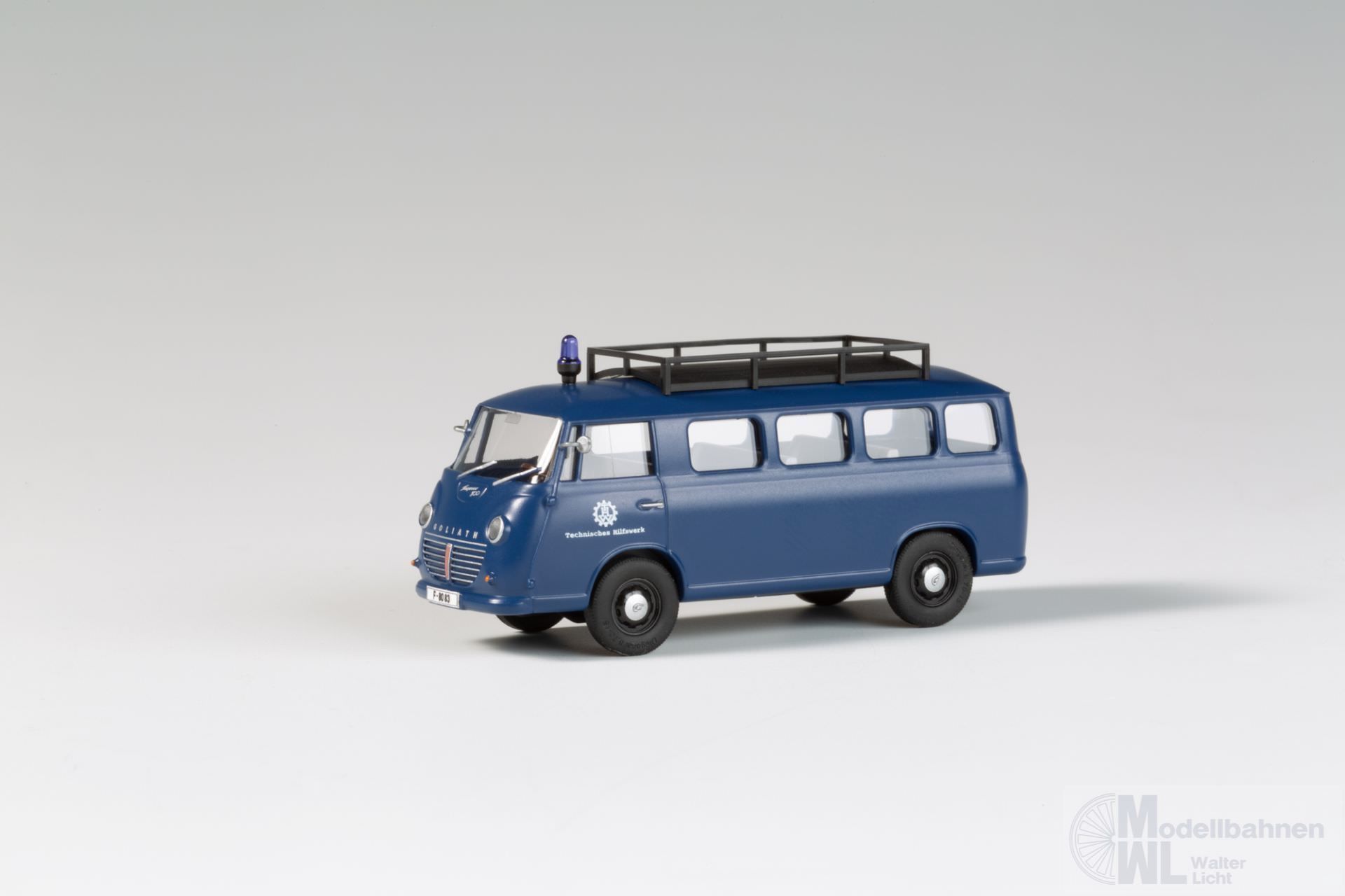 mini car 66033 - Goliath Express 1100 Kombi THW mit Dachträger H0 1:87