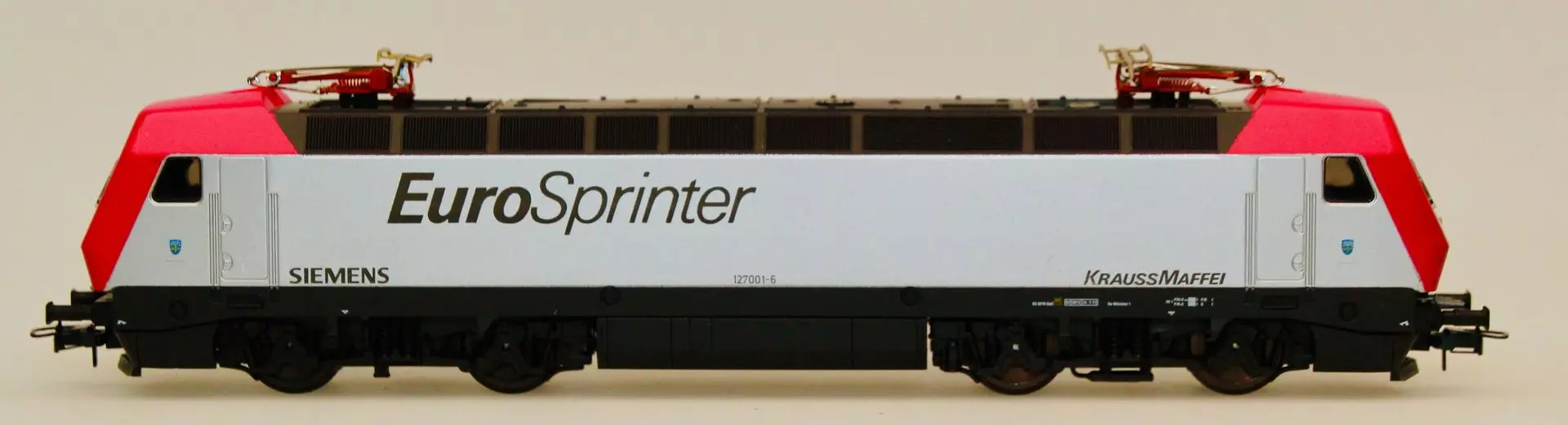 Lima 208412 - Lima - E-Lok BR 127 001- DB Eurosprinter silber/pink H0/GL