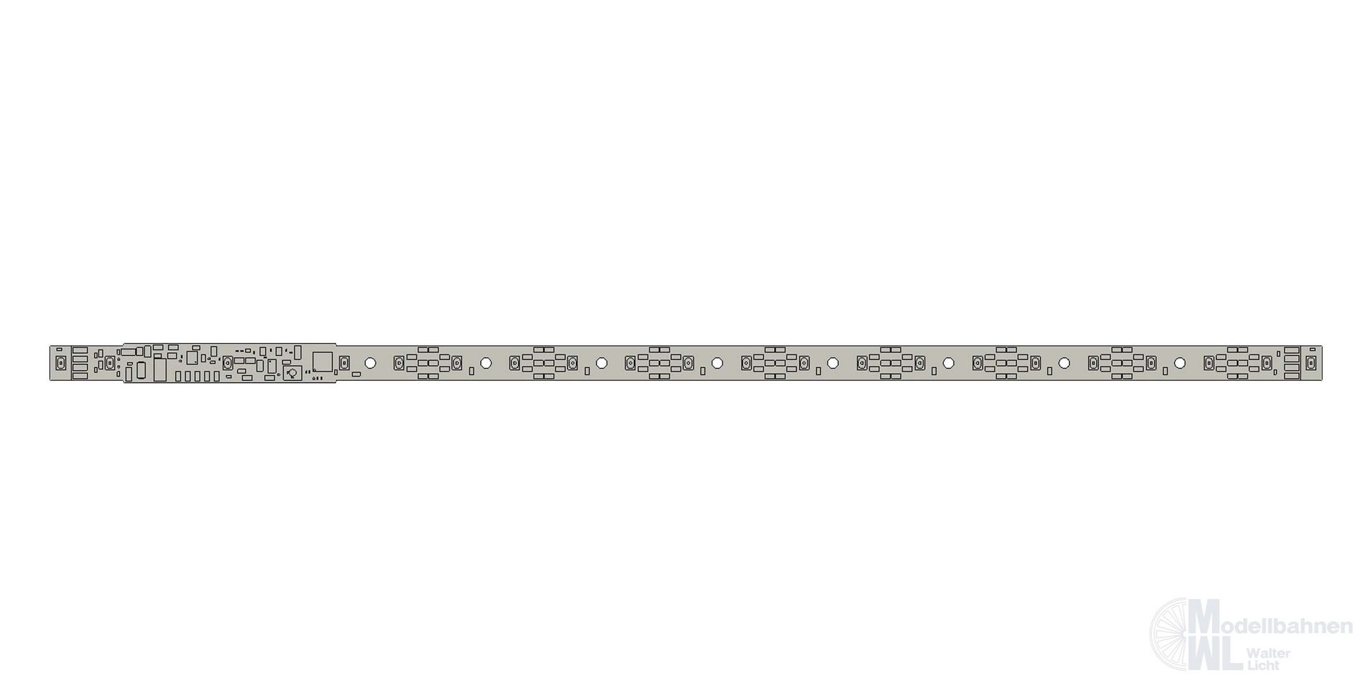 ESU 50718 - Innenbeleuchtungs-Set mit Decoder, Einstiegs- und Schlusslicht, 264mm