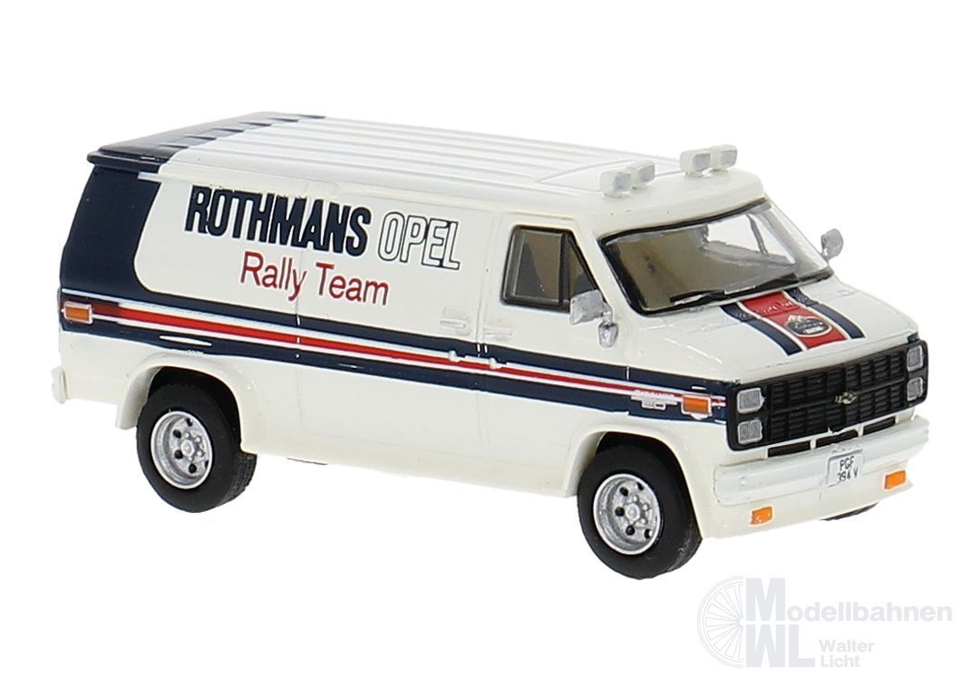 Brekina 18257 - Chevrolet C20 des Rothman-Teams H0 1:87