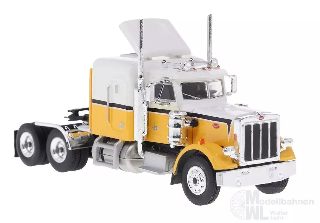 Brekina 85717 - Peterbilt 359 Zugmaschine weiß/gelb H0 1:87