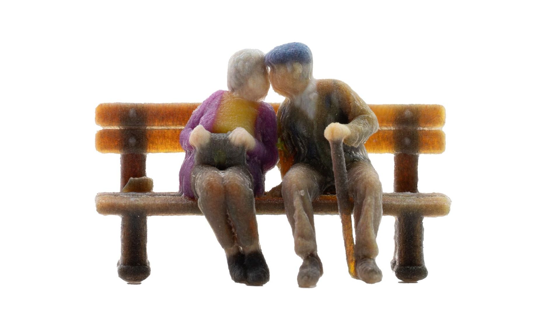 Noch 10435 - Senioren auf Bank H0 1:87