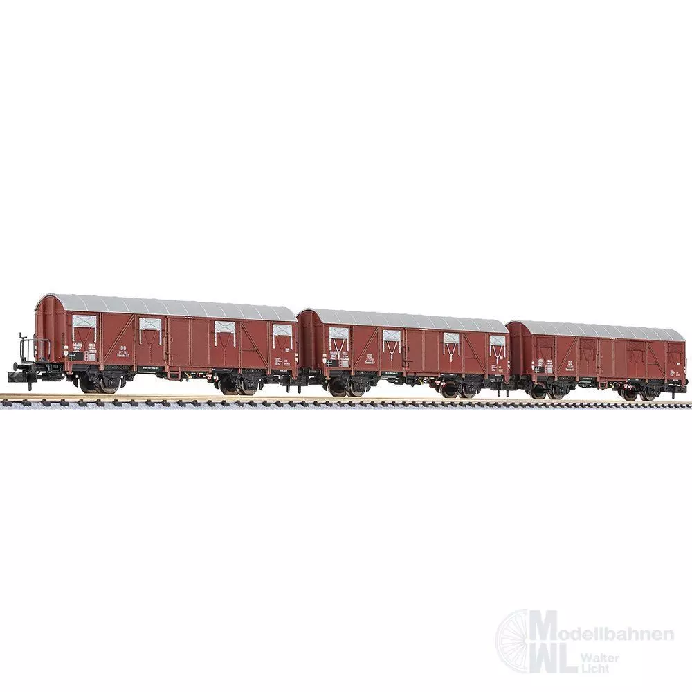 Liliput 260131 - Güterwagen Set DB Ep.III 3.tlg. N 1:160