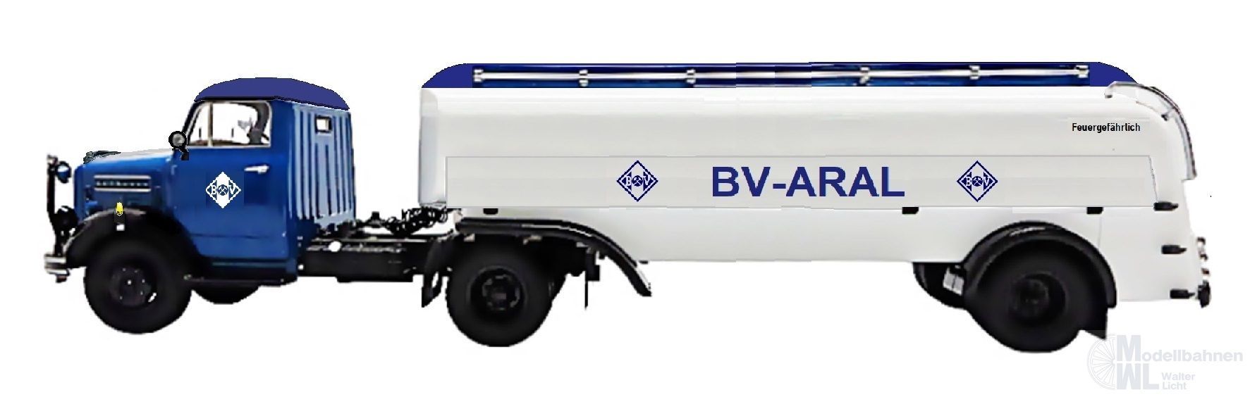 NPE NA99165 - Borgward B 4500 Tanklaster ARAL H0 1:87 NPE NA99165 - Borgward B 4500 Tanklaster ARAL H0 1:87