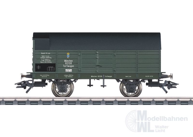 Märklin 45089 - MÄRKLIN - Torf-Munitionswagen K.Bay.Sts.B. Ep.I H0/WS