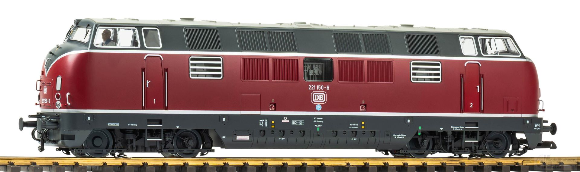 Piko 37461 - Diesellok BR 221 DB Ep.IV Spur G 1:22,5 Sound Piko 37461 - Diesellok BR 221 DB Ep.IV Spur G 1:22,5 Sound