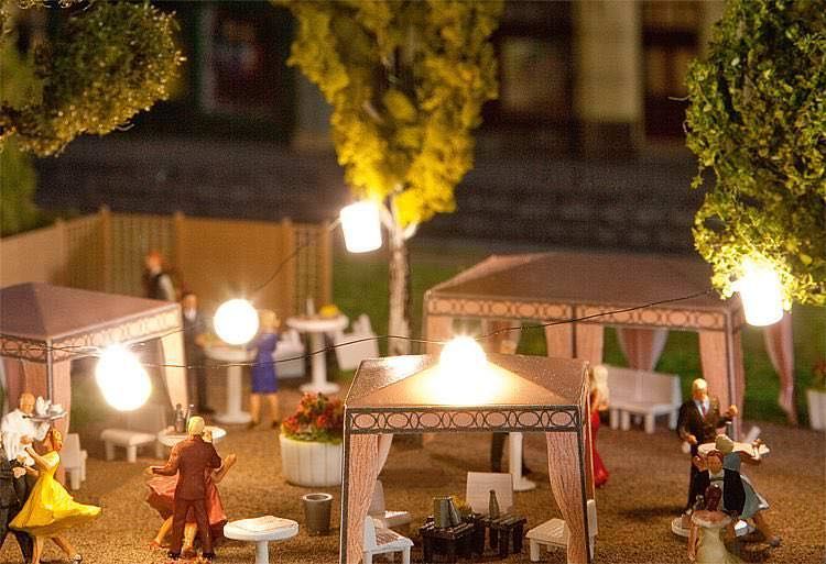 Faller 180663 - Lichterkette mit Lampions 45 cm H0 1:87