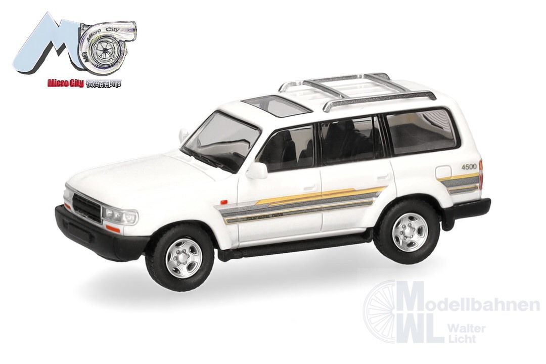 Herpa 87MC000127 - Toyota Landcruiser 80, weiß (white) H0 1:87