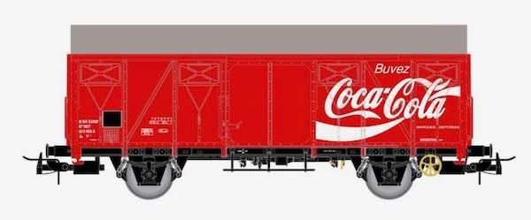 Jouef 6254 - Güterwagen gedeckt SNCF Ep.IV Coca-Cola H0/GL