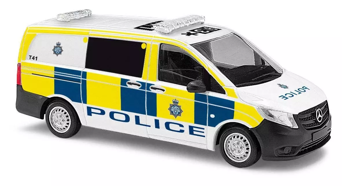 Busch 51190 - Mercedes-Benz Vito Police GB H0 1:87